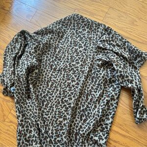 Leopard Print Snuggie couch blanket wearable blanket one size
